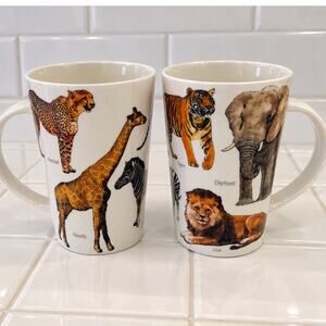 Pair of Kent Pottery Safari Mugs